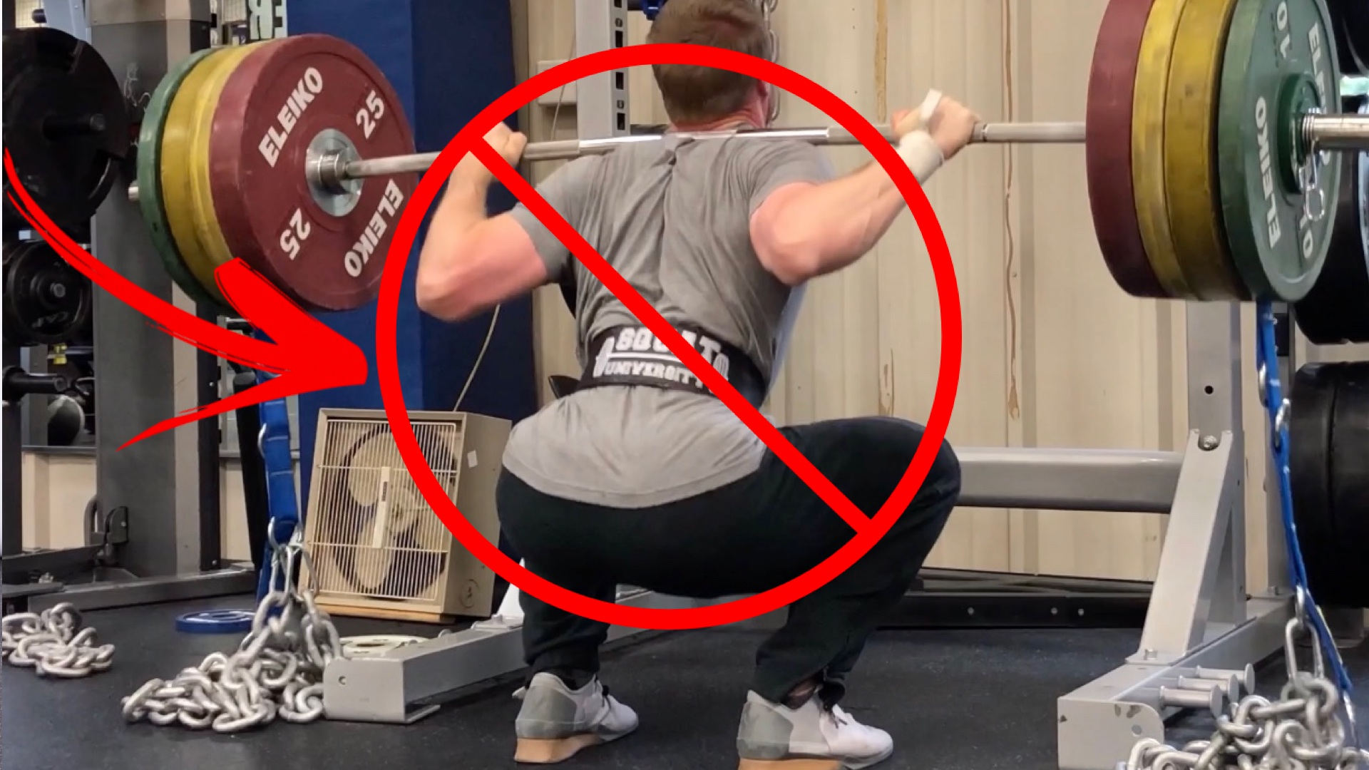 PREVENTION OF INJURIES AND WEAR when squatting